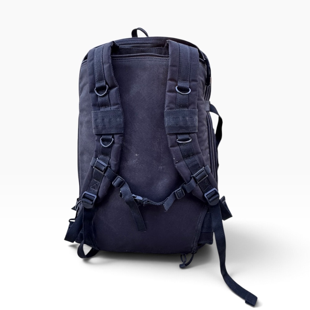 Sandpiper of California Bug Out Bag Black Tactical Expandable Backpack Canvas - Picture 4 of 10